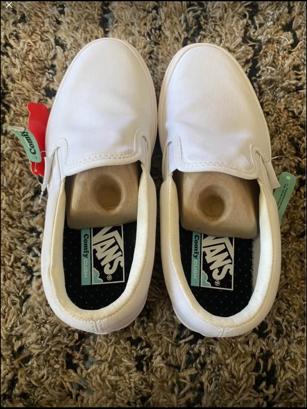 Vans Classic Slip-On Shoe. Comfy Cush Insert. Women Size 7